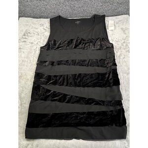Loft Womens shirt Medium ann taylor ruffled tank top